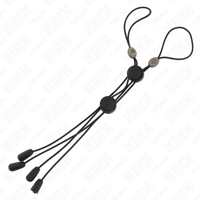 Kink Schwarze Detail-nippelklammern mit Schwarzem Gummiband