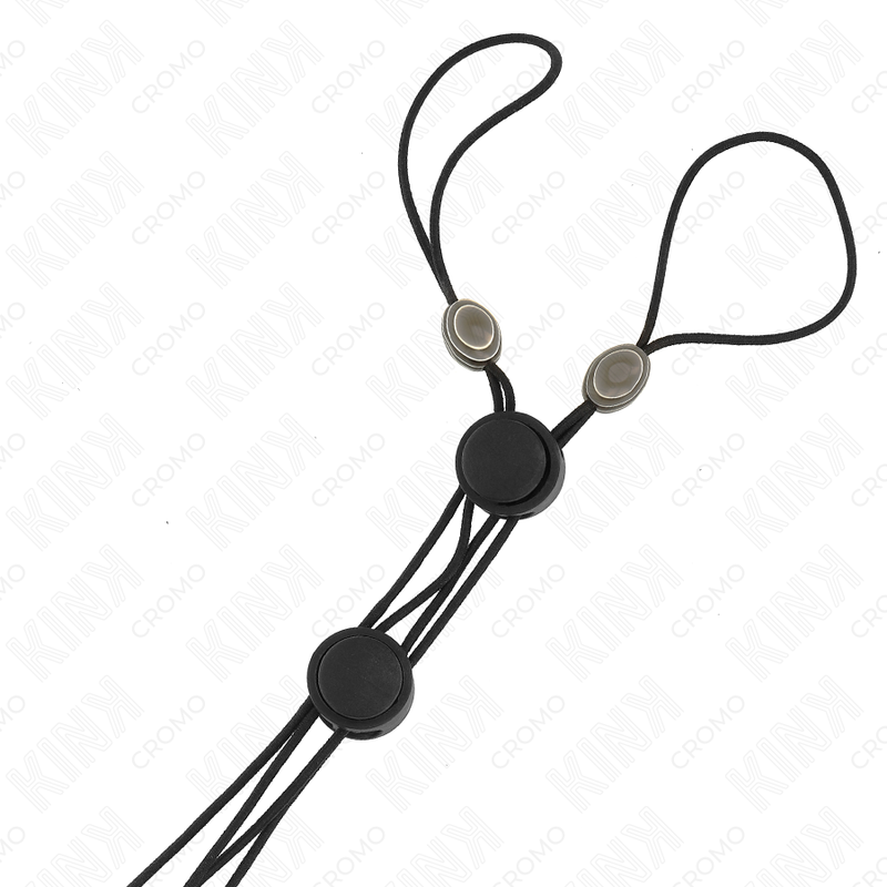 Kink Schwarze Detail-nippelklammern mit Schwarzem Gummiband