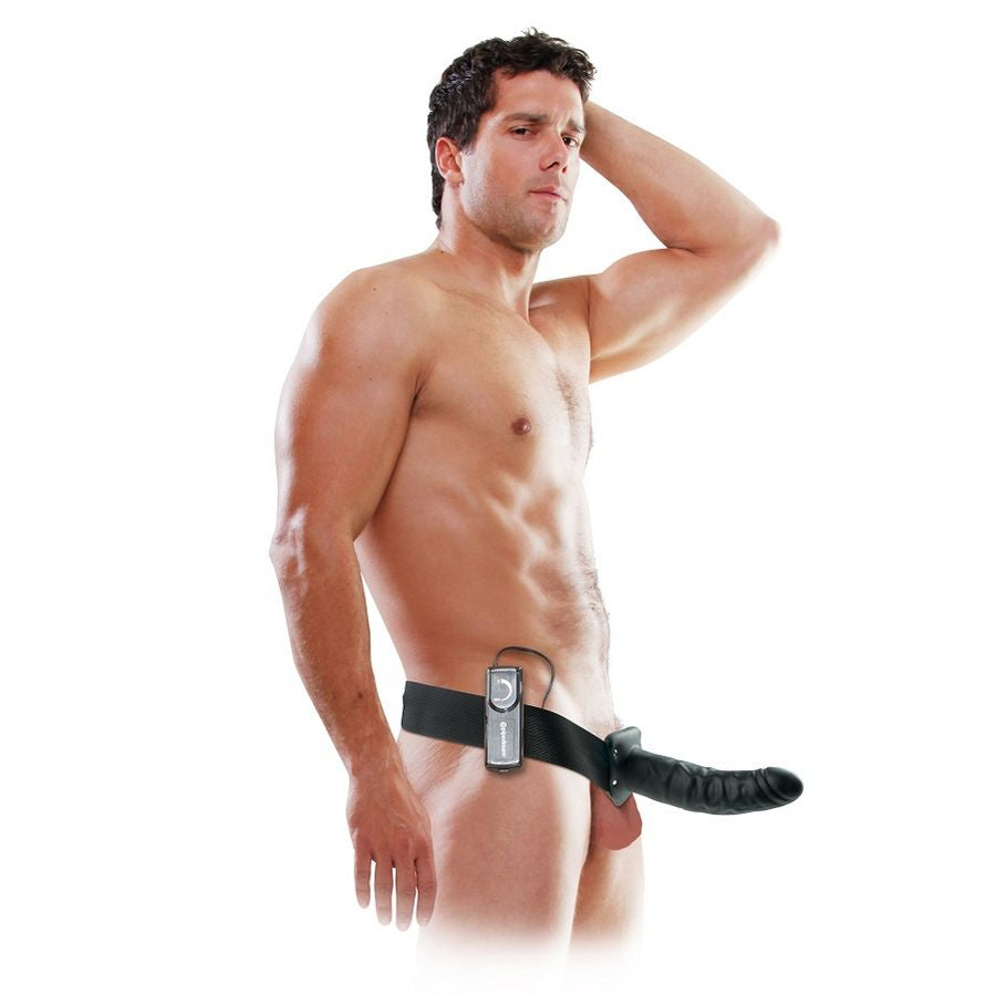 Fetish Fantasy Series 19 cm Vibrierender Hohl-Strap-On Schwarz