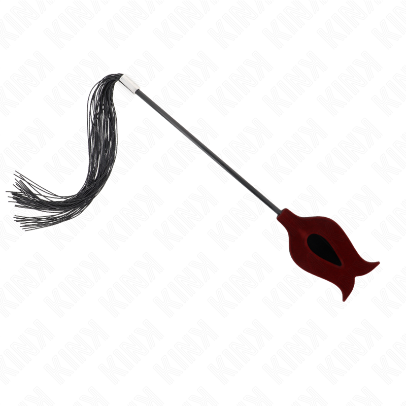 Kink – Rosenform Quastenpeitsche aus Silikon 45 Cm