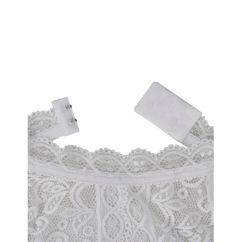SUBBLIME - 953867 SPITZEN-BODYSUIT WEISS L/XL