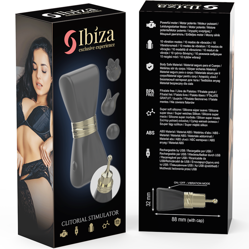 Ibiza Clit Stimulator 3 Köpfe Bogen