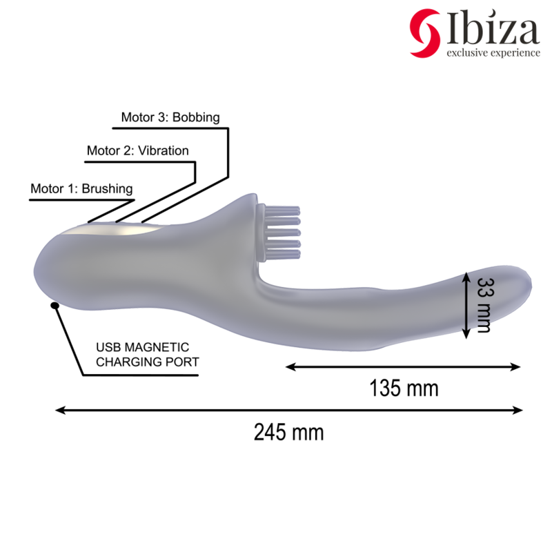 Ibiza Hi-tech Rabitt Brushing Mehrzellen-klitorial- und
