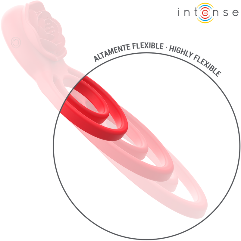 Intense Gail Stimulator Rose 10 Vibrationen Rot Fernbedienung