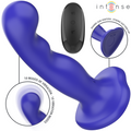 Intense Shorty Vibrator mit Saugnäpfen Blau Fernbedienung