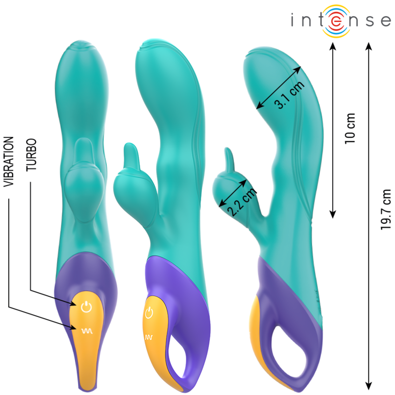 Intense Fred Rabbit Vibrator Blau