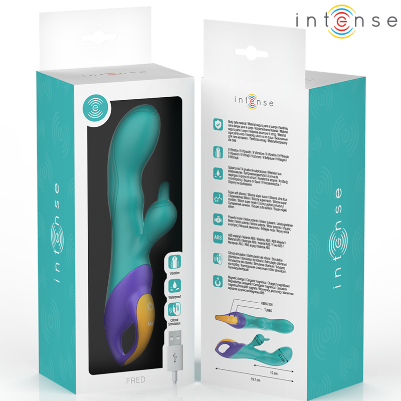 Intense Fred Rabbit Vibrator Blau