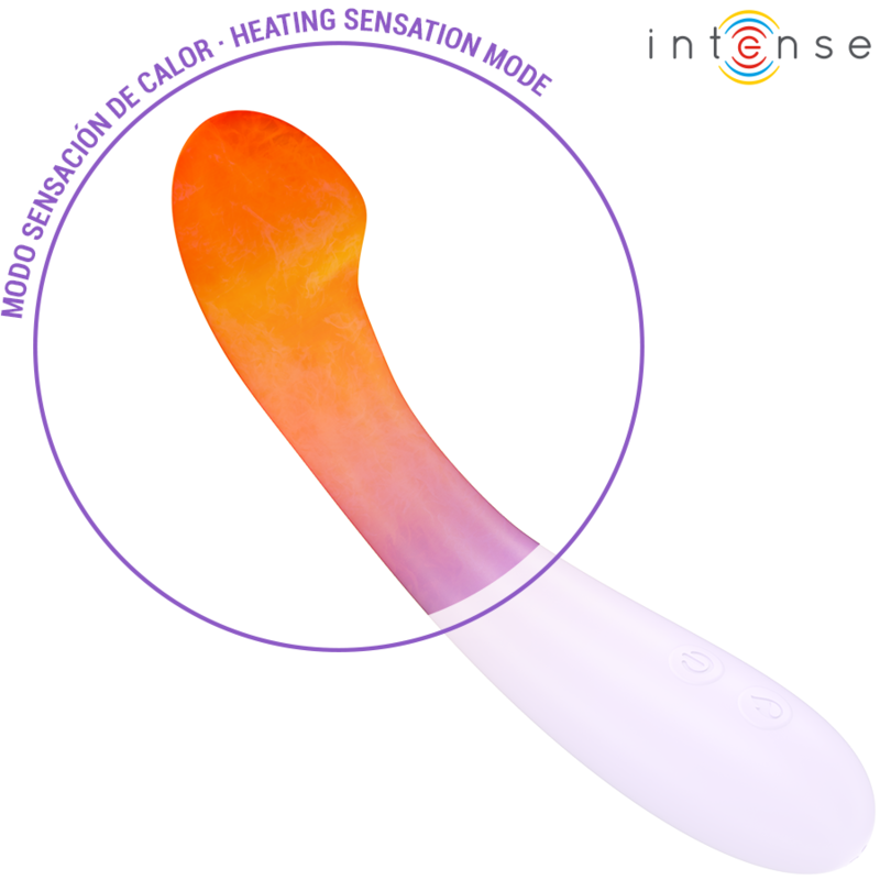 Intense Becky Vibrator 19 cm Heizbar 7 Vibrationen Lila