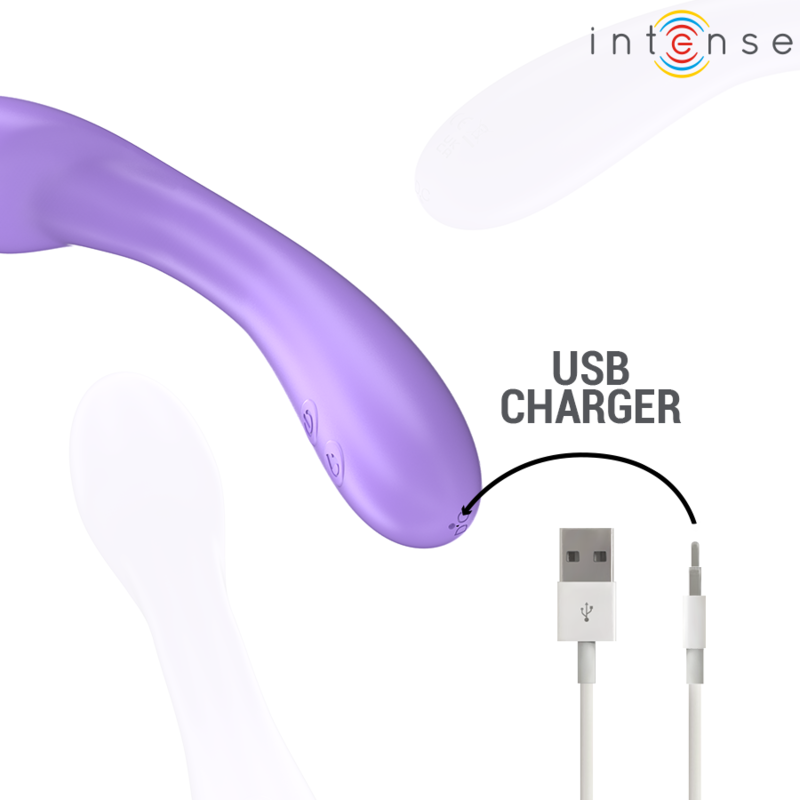 Intense Becky Vibrator 19 cm Heizbar 7 Vibrationen Lila