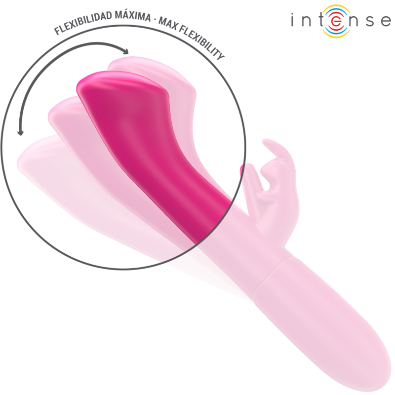 Intense Julieta Rabbit Vibrator 18,6 cm 10 Vibrationen Rosa