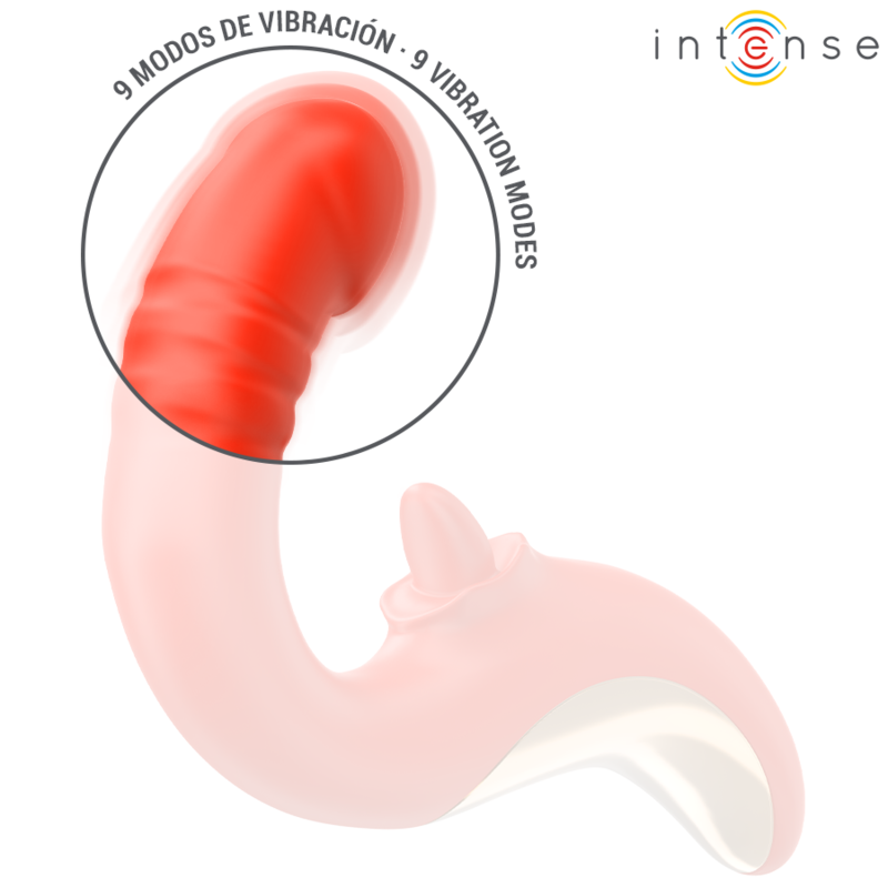 Intense Paulina Vibrator und Stimulator in U-form Rot