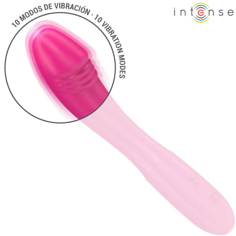 Intense Belinda Vibrator 19 cm Flexibel 10 Vibrationen Rosa