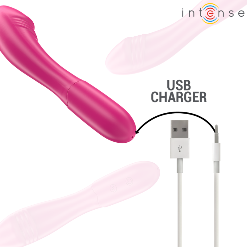 Intense Belinda Vibrator 19 cm Flexibel 10 Vibrationen Rosa