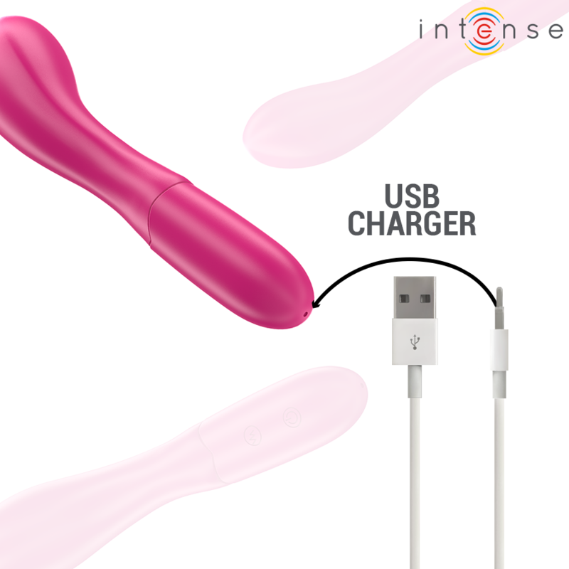 Intense Lisette Vibrator 19 cm Flexibel 10 Vibrationen Rosa