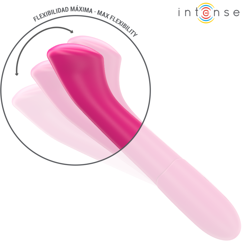 Intense Paty Vibrator 19 cm Flexibel 10 Vibrationen Modell 2 Rosa