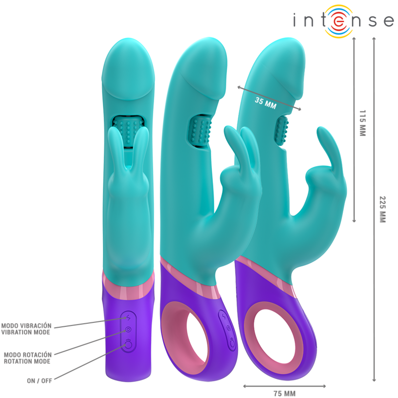 Intense Monica Rabbit Vibrator mit Rotierendem G-spot-stimulator