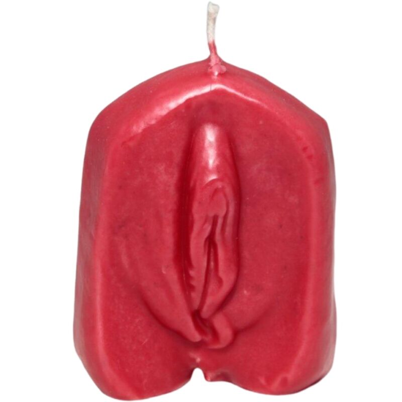 Diablo Vagina-förmige Kerze Rot