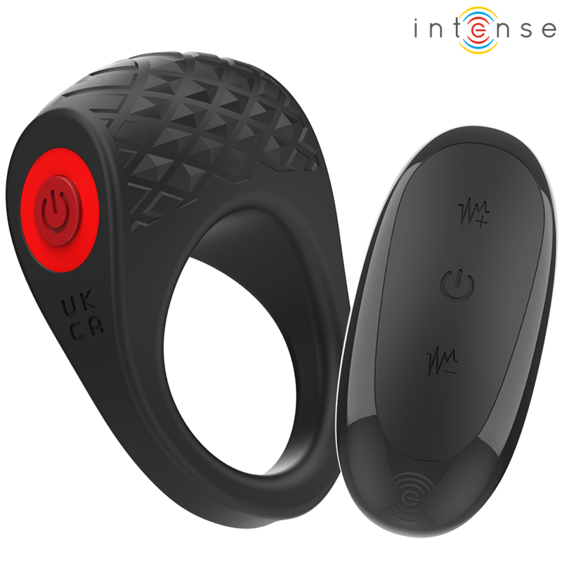 Intense Clover Vibrator Penisring 10 Vibrationen Schwarz
