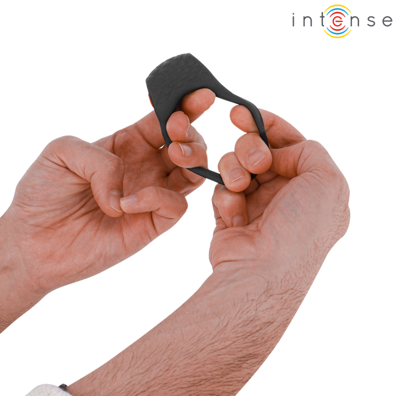 Intense Clover Vibrator Penisring 10 Vibrationen Schwarz