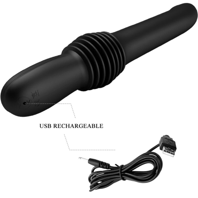 Fun Pazuzu Vibrator 3 Stossmodi Schwarz
