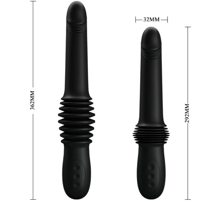 Fun Pazuzu Vibrator 3 Stossmodi Schwarz