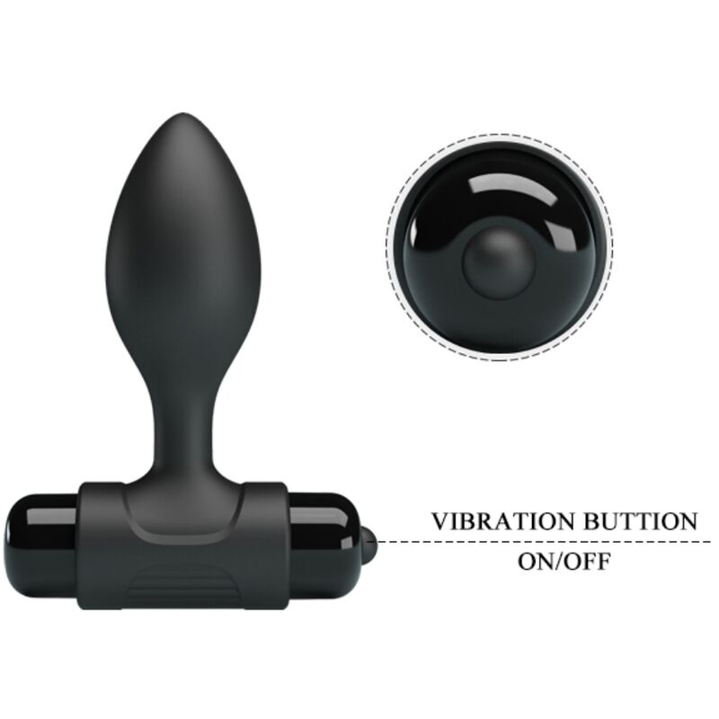 Anal Vibra Butt 10 Vibrationen Analstecker Schwarz