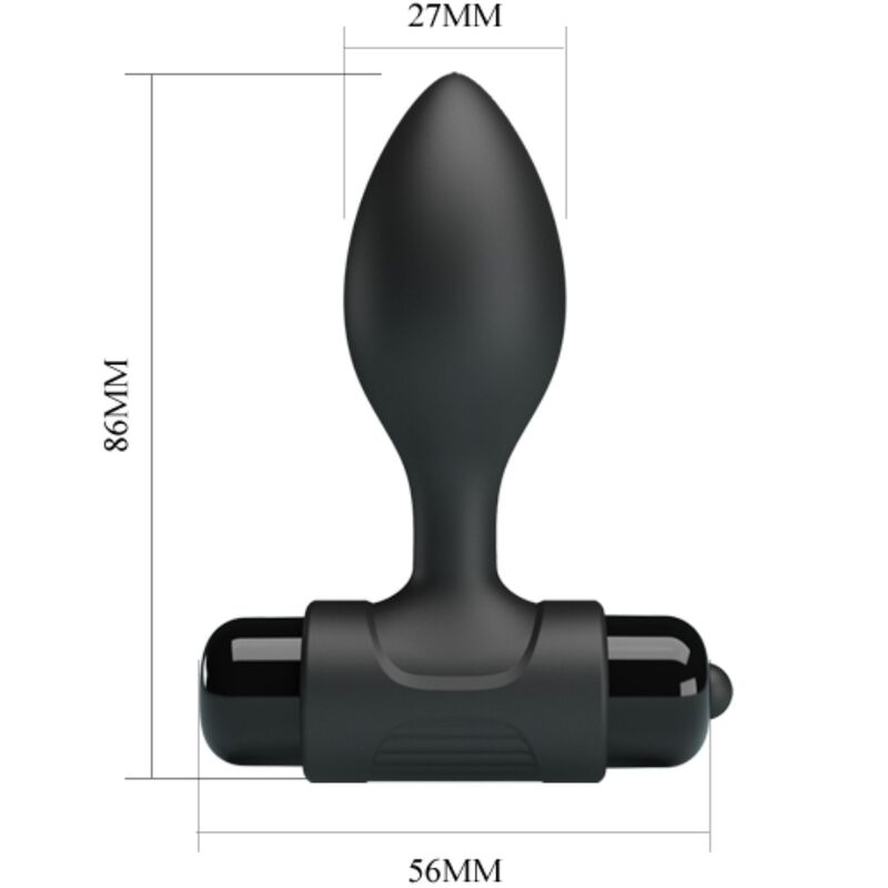 Anal Vibra Butt 10 Vibrationen Analstecker Schwarz