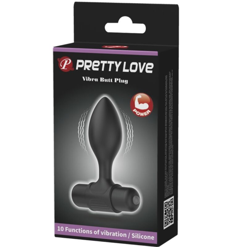Anal Vibra Butt 10 Vibrationen Analstecker Schwarz