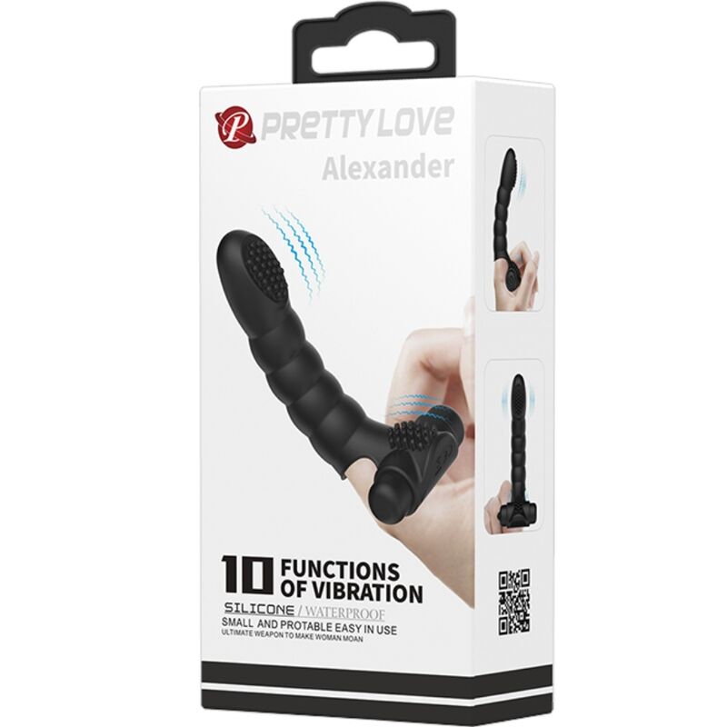 Fun Alexander Fingervibrator 10 Vibrationen Schwarz