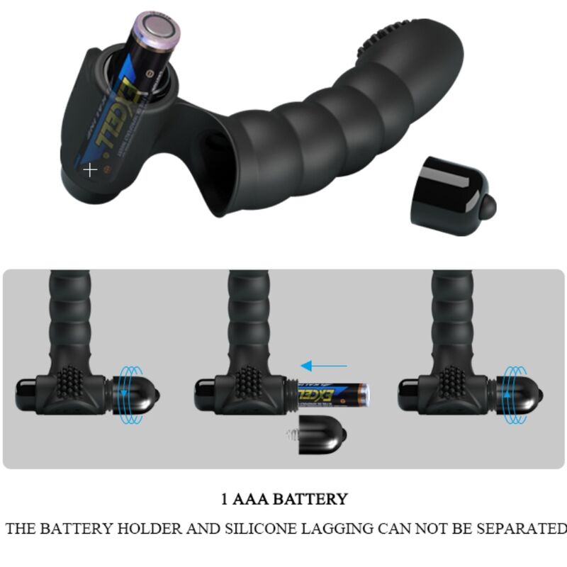 Fun Alexander Fingervibrator 10 Vibrationen Schwarz