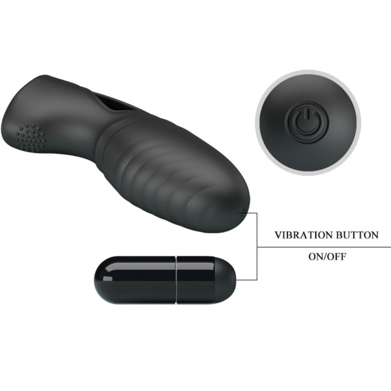 Fun Alan Silikon-fingervibrator Schwarz