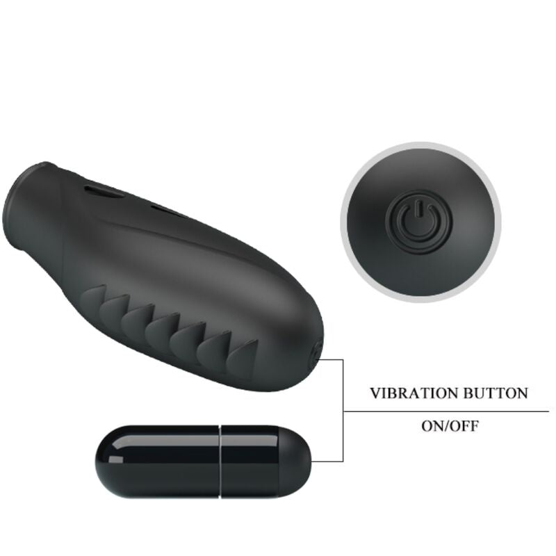 Fun Gilo Silikon-fingervibrator Schwarz