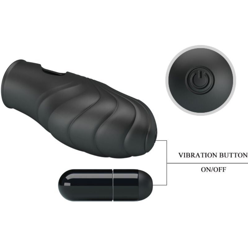 Fun Lich Silikon-fingervibrator Schwarz