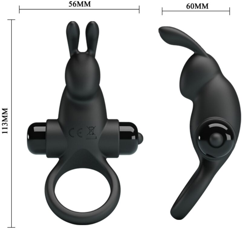 For Vibrationsring + Rabbit-klitoris-stimulator 10 Vibrationen