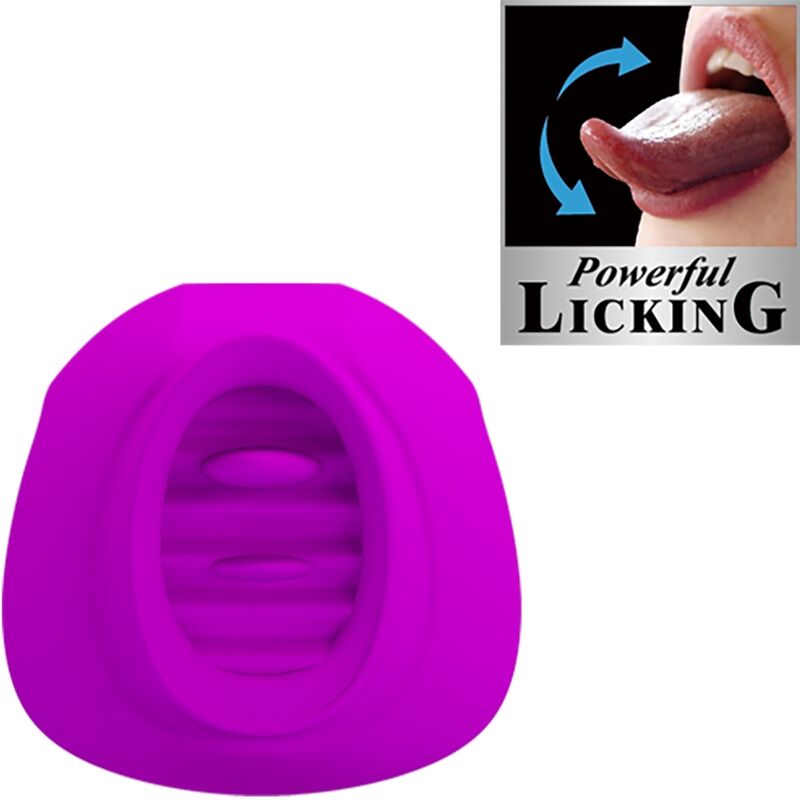 High Estelle Zungen-klitoris-stimulator 12 Vibrationen Lila