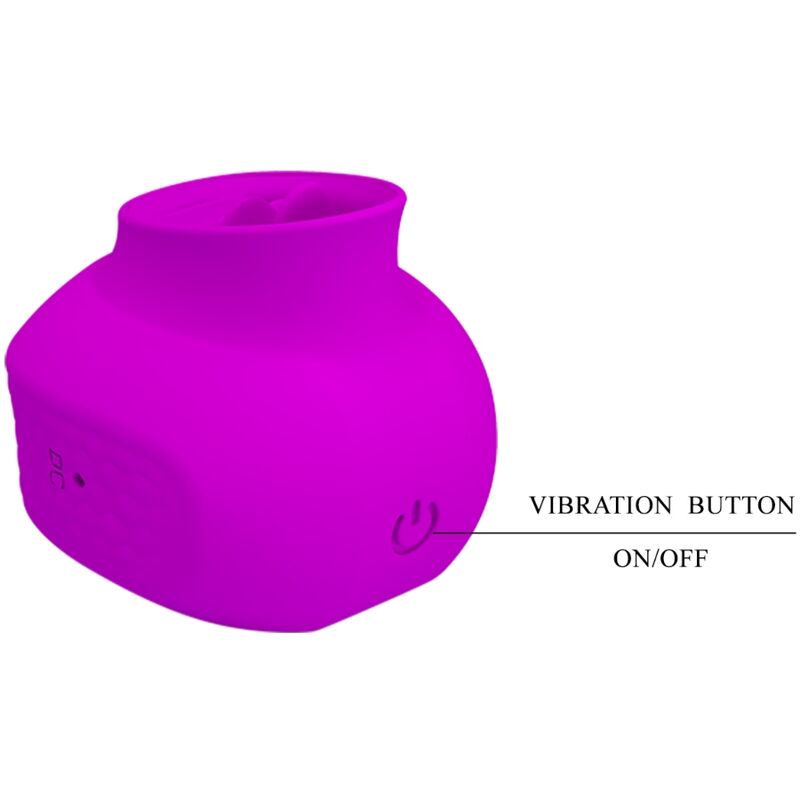 High Estelle Zungen-klitoris-stimulator 12 Vibrationen Lila