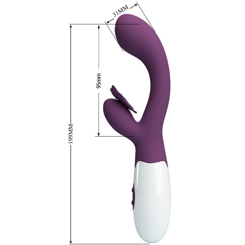 Pretty Love – Butterfly Kiss Rabbit Vibrator & G-Spot Stimulator Lila