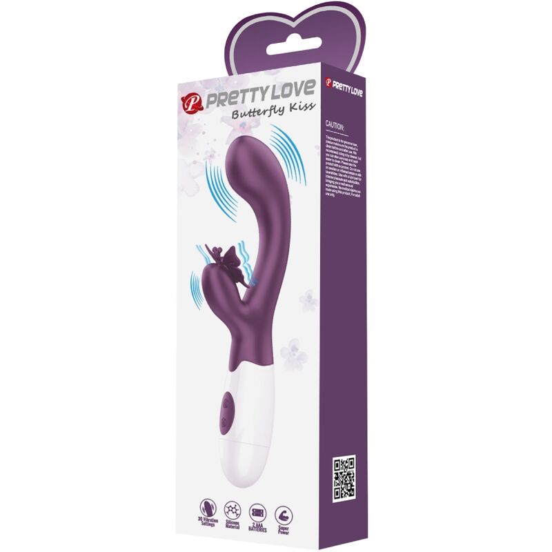 Pretty Love – Butterfly Kiss Rabbit Vibrator & G-Spot Stimulator Lila