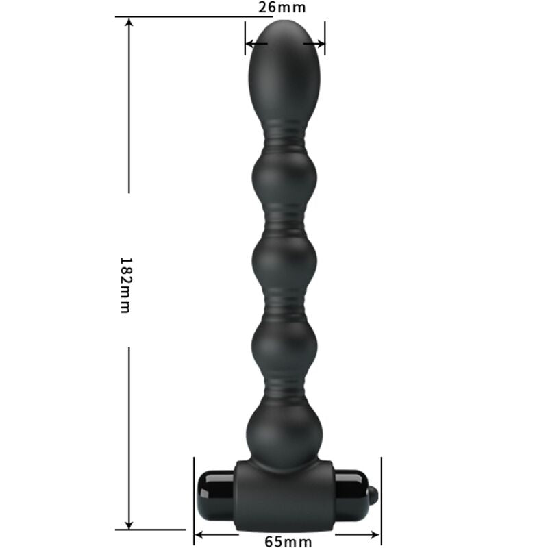 Anal Lynn Silikon Anal Plug 10 Vibrationen Schwarz