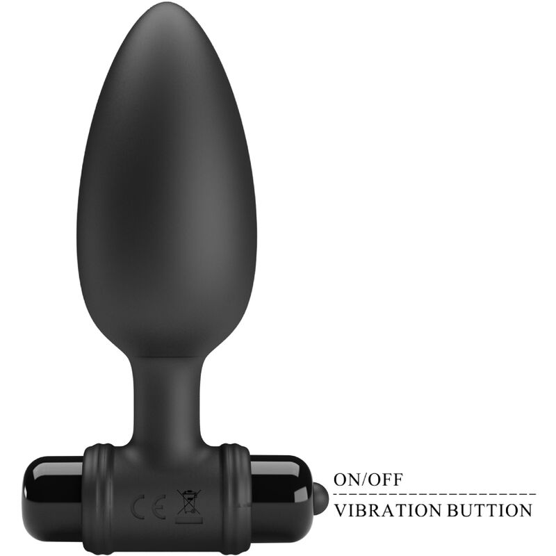 Anal Vibra Butt Plug 2 Anal Plug 10 Vibrationen Schwarz