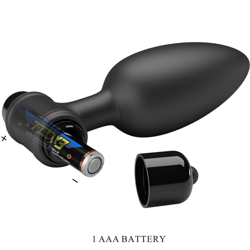 Anal Vibra Butt Plug 2 Anal Plug 10 Vibrationen Schwarz