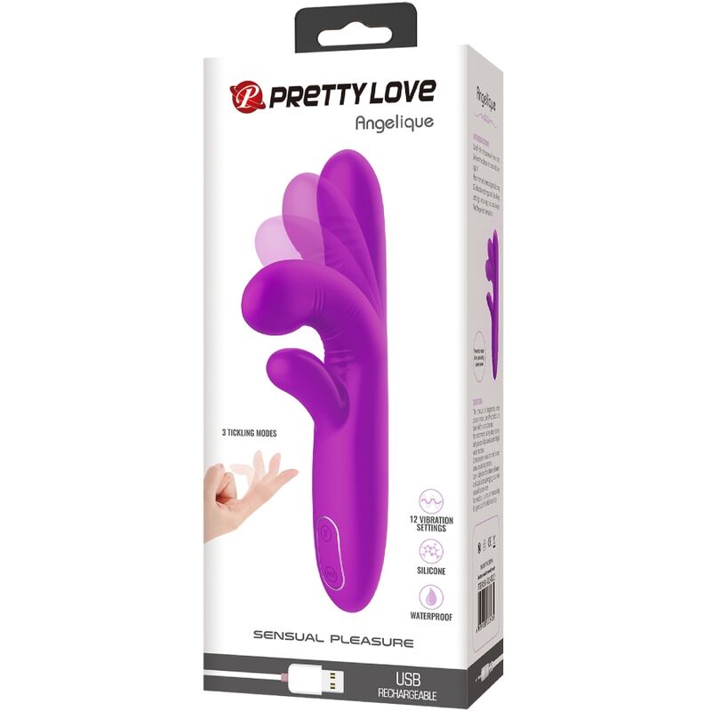 High Angelique Multifunktionsvibrator + Klitorisstimulator Lila