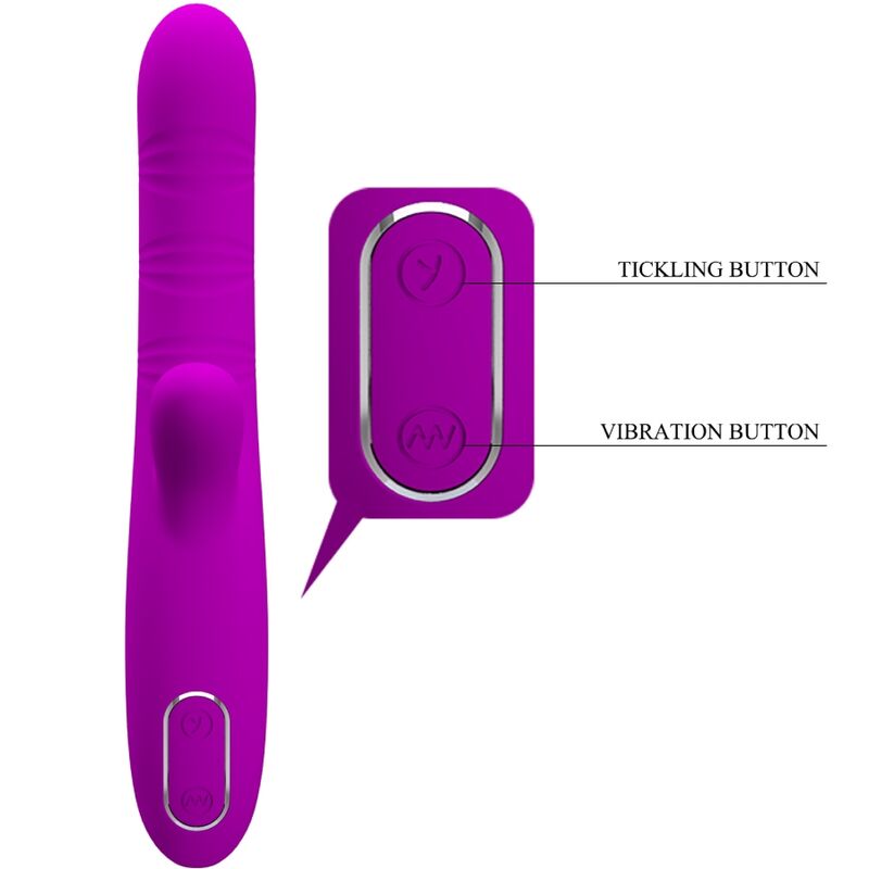 High Angelique Multifunktionsvibrator + Klitorisstimulator Lila