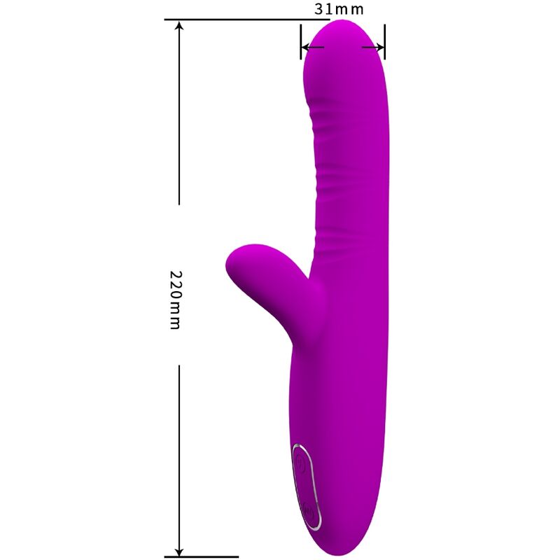 High Angelique Multifunktionsvibrator + Klitorisstimulator Lila