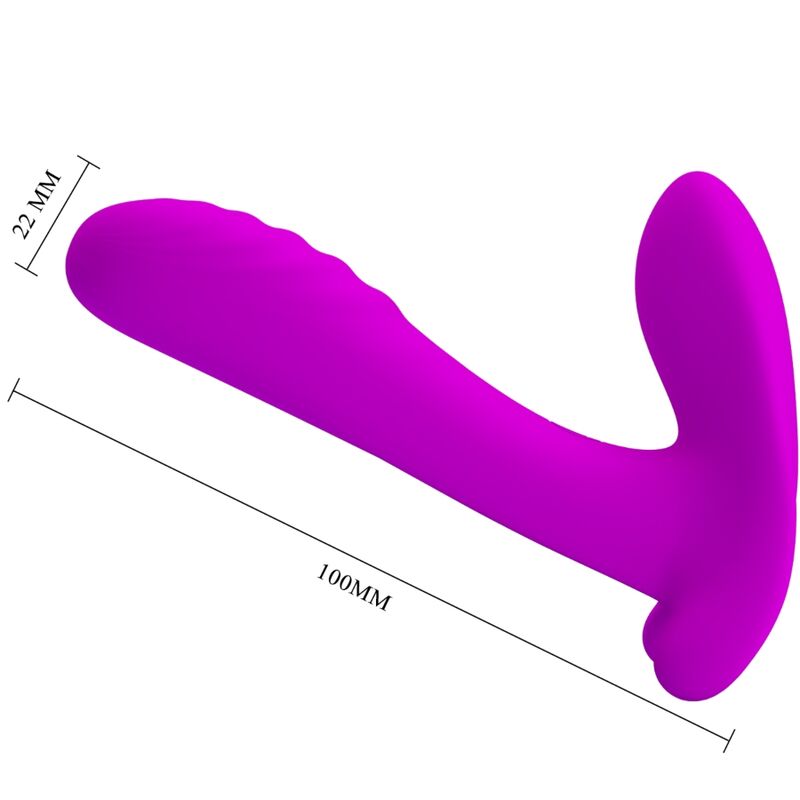Remote Massager & Vibrator 12 Vibrationen Fernbedienung Lila