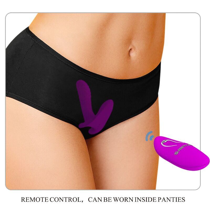 Remote Massager & Vibrator 12 Vibrationen Fernbedienung Lila