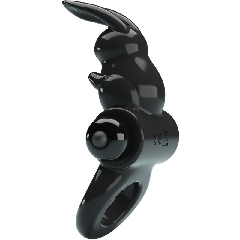 For Aufregender Ring Rabbit Vibratorring 10 Vibrationen Schwarz