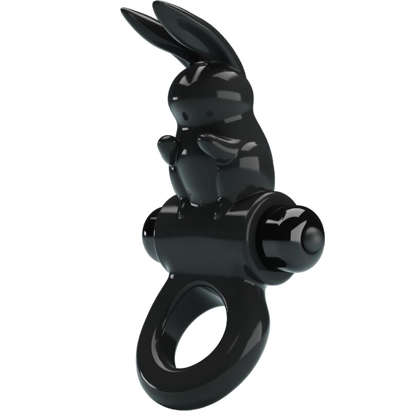 For Aufregender Ring Rabbit Vibratorring 10 Vibrationen Schwarz