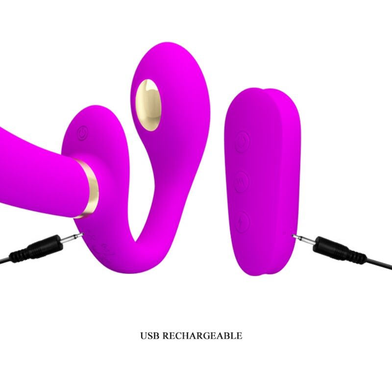 Remote Thunderbird Doppelter Strap-on-vibrator mit Fernbedienung