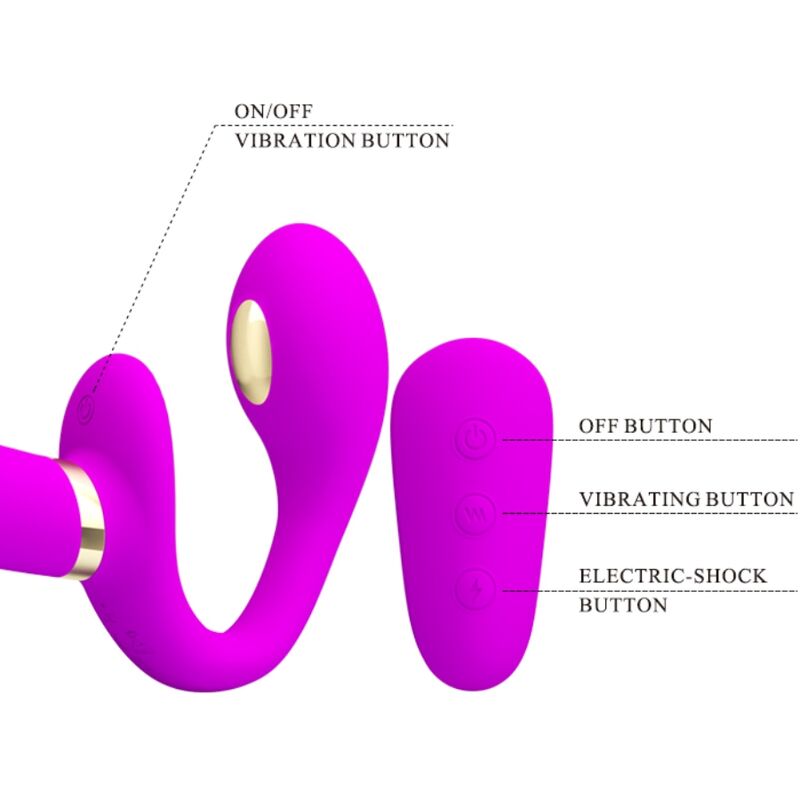 Remote Thunderbird Doppelter Strap-on-vibrator mit Fernbedienung